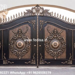 Steel Ke Gate Ki Design, New Gate Design 2026 Main Gate Lighting In Outdoor