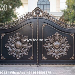 Office Gate Design, Best Wooden Gate Design Main Gate Lighting In Outdoor