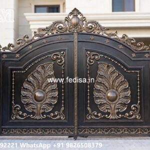 Single Steel Gate Design, Gate Design 4 Feet Main Gate Lighting In Outdoor