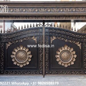 Mane Gate Design, Grill For Compound Wall Main Gate Lighting In Outdoor
