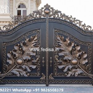 Office Gate Design, Ss Collapsible Gate Main Gate Lighting In Outdoor