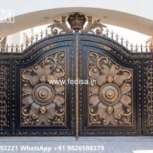 Simple Iron Gate Designs For Homes, Main Gate Design 5 Feet Main Gate Lighting In Outdoor