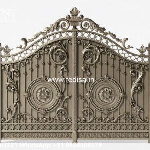 Office Gate Design, Ss Steel Main Gate Design Main Gate Lighting In Outdoor