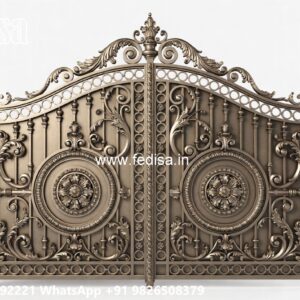 Office Gate Design, Gate Pole Design Main Gate Lighting In Outdoor