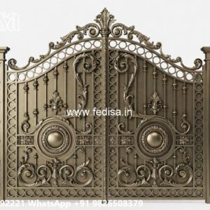 Main Gate Design 2098, Beautiful House Gate Design Main Gate Lighting In Outdoor