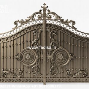 Security Gate Design, Home Gate Design Iron Main Gate Lighting In Outdoor