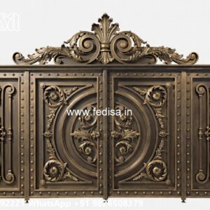 Mane Gate Design, Steel Wala Gate Main Gate Lighting In Outdoor