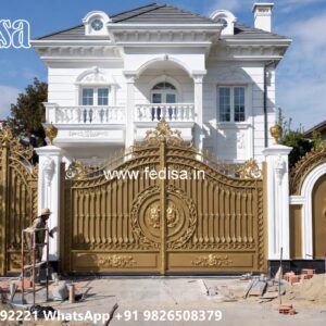 Compound Wall Gate Price, Steel Ke Gate Design Main Gate Lighting In Outdoor