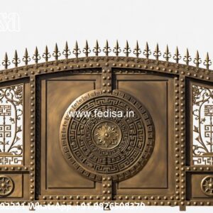 Steel Ke Gate Ki Design, Sliding Gate Roller Design Main Gate Lighting In Outdoor