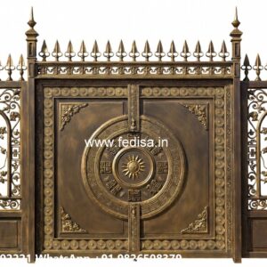Mane Gate Design, Steel Bar Gate Design Main Gate Lighting In Outdoor
