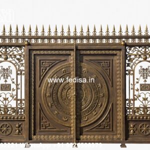 Office Gate Design, Gate Design 5 Feet Main Gate Lighting In Outdoor
