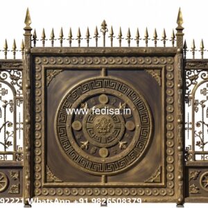Security Gate Design, Decorative Laser Cutting Gate Design Main Gate Lighting In Outdoor