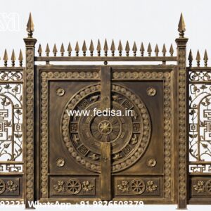 Office Gate Design, Arched Wooden Gate Designs Main Gate Lighting In Outdoor