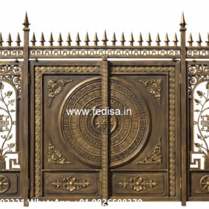 Office Gate Design, Contemporary Metal Gates Main Gate Lighting In Outdoor
