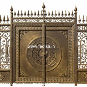 Simple Iron Gate Designs For Homes, Simple Gate Design Iron Main Gate Lighting In Outdoor