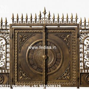 Steel Ke Gate Ki Design, Wall Compound Get Design Main Gate Lighting In Outdoor