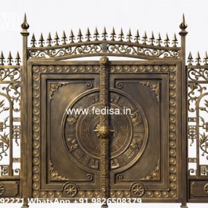 Main Gate Design 2107, Folding Grill Gate Main Gate Lighting In Outdoor