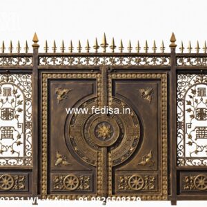 Small Main Gate Design, Metal Gate Door Design Main Gate Lighting In Outdoor