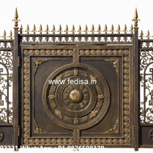 Security Gate Design, Steel Gate Main Gate Main Gate Lighting In Outdoor