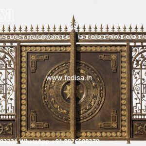Steel Ke Gate Ki Design, House Compound Gate Design Main Gate Lighting In Outdoor