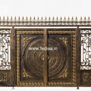 Mane Gate Design, Main Gate Design With Boundary Wall Main Gate Lighting In Outdoor