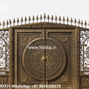 Main Gate Design 2109, Main Gate Design 10 Feet Main Gate Lighting In Outdoor