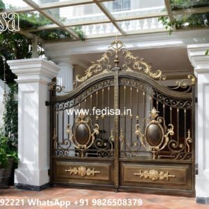 Small Main Gate Design, Cyclone Gate Design Main Gate Lighting In Outdoor