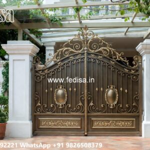 Security Gate Design, Simple Garden Gate Design Main Gate Lighting In Outdoor