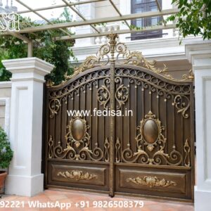 Steel Ke Gate Ki Design, Iron Gate Design With Price Main Gate Lighting In Outdoor