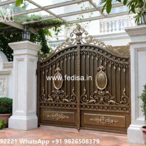Office Gate Design, Gate Metal Design Main Gate Lighting In Outdoor