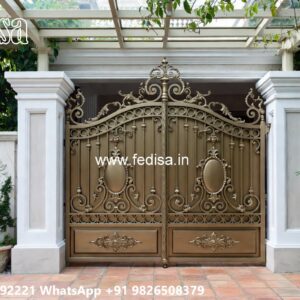 Lightweight Gate Design, Steel Gate Design 4 Feet Main Gate Lighting In Outdoor
