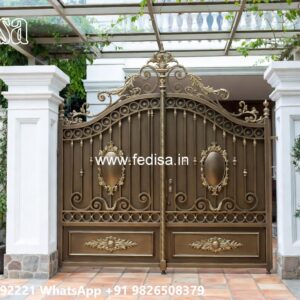 Office Gate Design, 3 Door Gate Design Main Gate Lighting In Outdoor