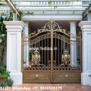 Simple Iron Gate Designs For Homes, Main Gate Latest Design 2026 Main Gate Lighting In Outdoor