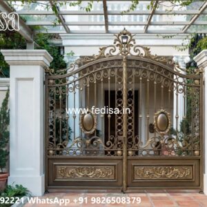 Steel Ke Gate Ki Design, Covered Gate Design Main Gate Lighting In Outdoor