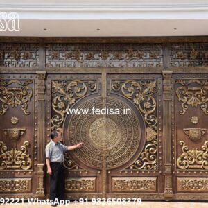 Main Gate Design 2116, Iron Sheet Main Gate Design Main Gate Lighting In Outdoor