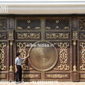 Security Gate Design, Main Gate With Small Gate Main Gate Lighting In Outdoor
