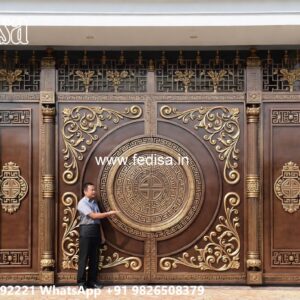 Compound Wall Gate Price, Modern Iron Fence Designs Main Gate Lighting In Outdoor