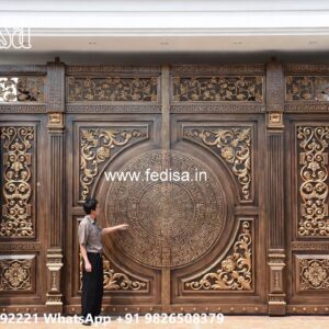 Steel Ke Gate Ki Design, Simple Folding Gate Design Main Gate Lighting In Outdoor