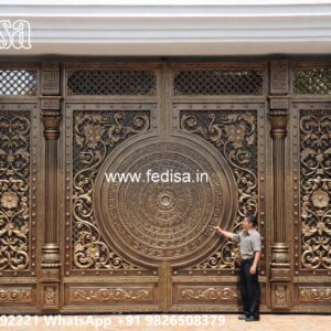Simple Iron Gate Designs For Homes, Antique Gate Design Main Gate Lighting In Outdoor