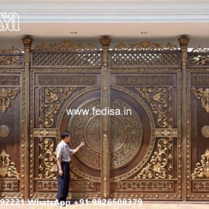 Steel Ke Gate Ki Design, Readymade Gate Design Main Gate Lighting In Outdoor