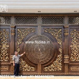 Security Gate Design, Lohe Ka Sliding Gate Main Gate Lighting In Outdoor