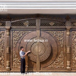 Main Gate Design 2122, Angle Bar Fence And Gate Design Main Gate Lighting In Outdoor
