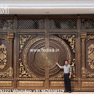 Main Gate Design 2123, Indian Front Gate Design Main Gate Lighting In Outdoor