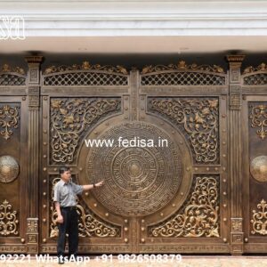 Compound Wall Gate Price, Best Gate Design 2026 Main Gate Lighting In Outdoor