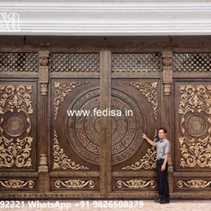 Mane Gate Design, Main Gate Design Stainless Steel Main Gate Lighting In Outdoor