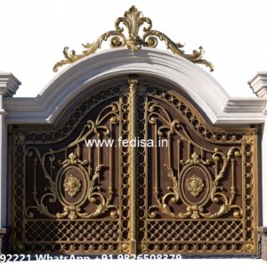 Steel Ke Gate Ki Design, Fancy Design Gate Main Gate Lighting In Outdoor