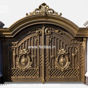 Simple Iron Gate Designs For Homes, Commercial Gate Design Main Gate Lighting In Outdoor