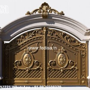 Security Gate Design, Gate And Boundary Wall Design Main Gate Lighting In Outdoor