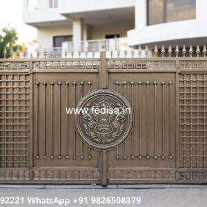 Small Main Gate Design, Gate With Wall Design Main Gate Lighting In Outdoor