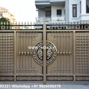 Security Gate Design, Home Door Gate Design Main Gate Lighting In Outdoor